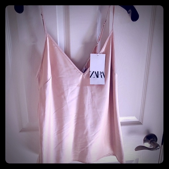 Zara Tops - 🆕️ ZARA SATIN SLEEVELESS BLOUSE